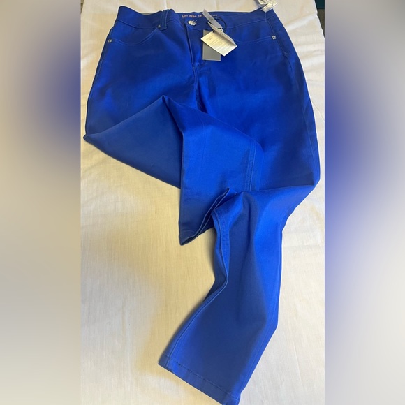 Melissa McCarthy NWT Slimming Blue Pants !! - Picture 9 of 16